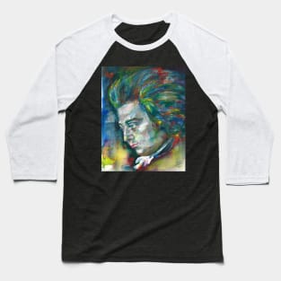 WOLFGANG AMADEUS MOZART watercolor portrait.1 Baseball T-Shirt